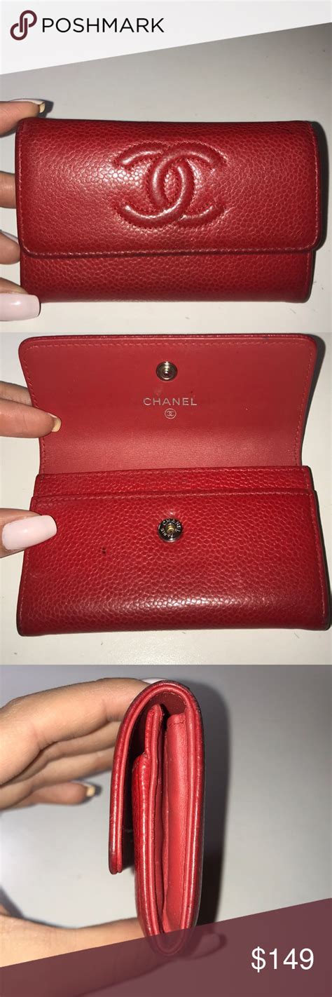 chanel red wallet small|Chanel Wallets & Card Holders .